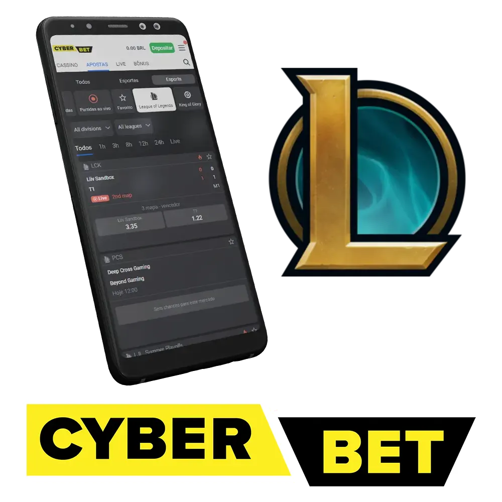 League of Legend é um ótimo jogo para apostar no Cyber Bet.